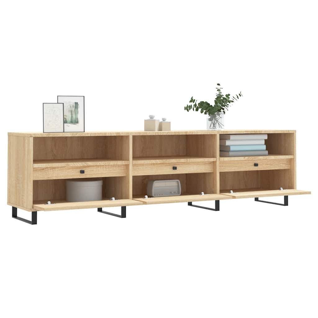 Έπιπλο Τηλεόρασης Sonoma Δρυς 150x30x44,5 εκ. Επεξ. Ξύλο 4
