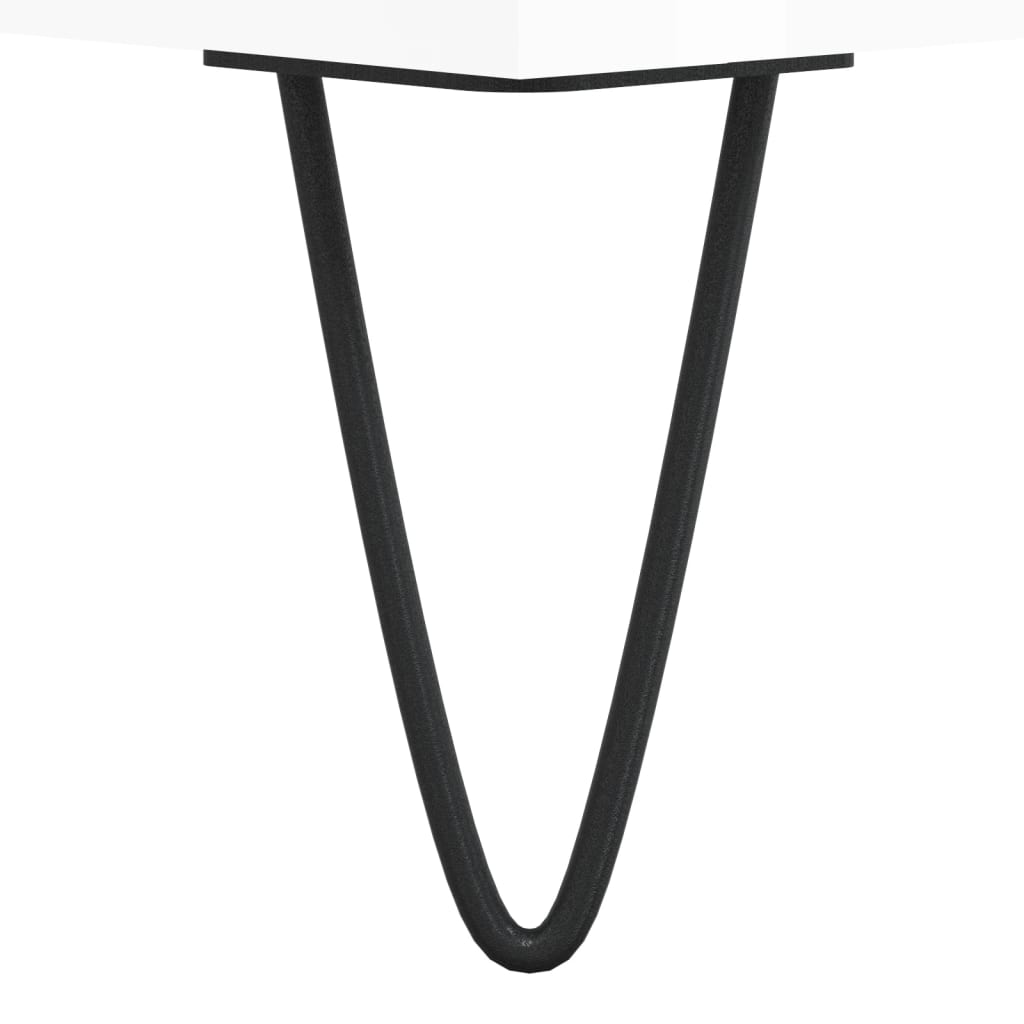 Έπιπλο Τηλεόρασης Γυαλ. Λευκό 100x35x55 εκ. Επεξεργασμένο Ξύλο 10