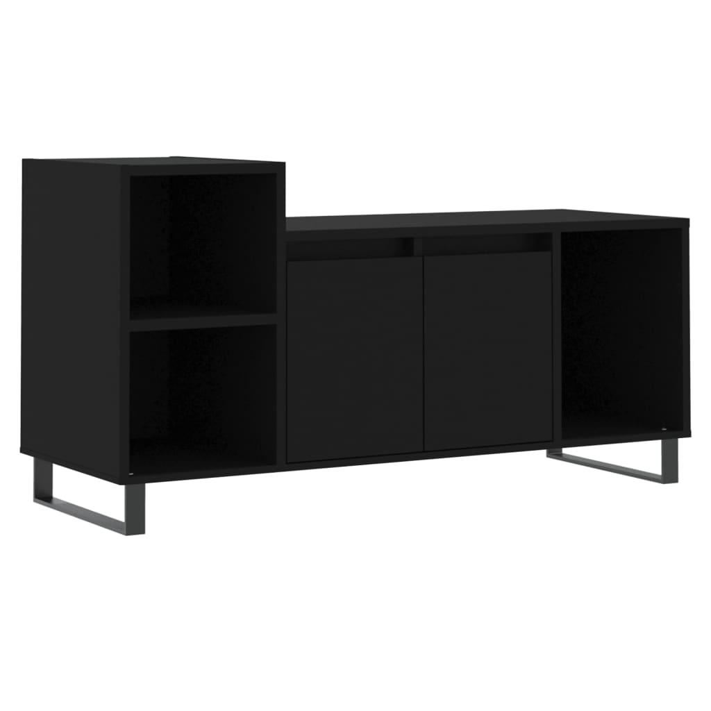 Έπιπλο Τηλεόρασης Μαύρο 100x35x55 εκ. Επεξ. Επεξεργασμένο Ξύλο 2