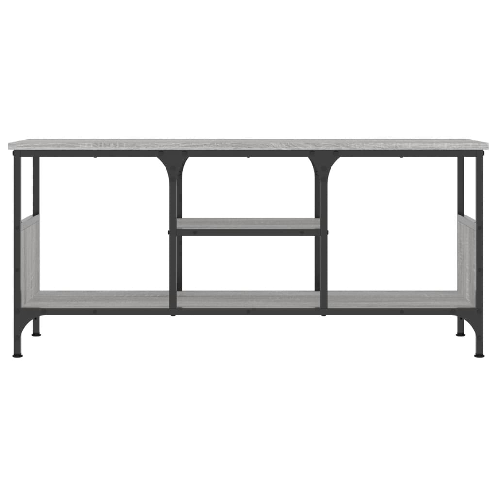 Έπιπλο Τηλεόρασης Sonoma Γκρι 100x35x45 εκ. Επεξ. Ξύλο/Σίδερο 4