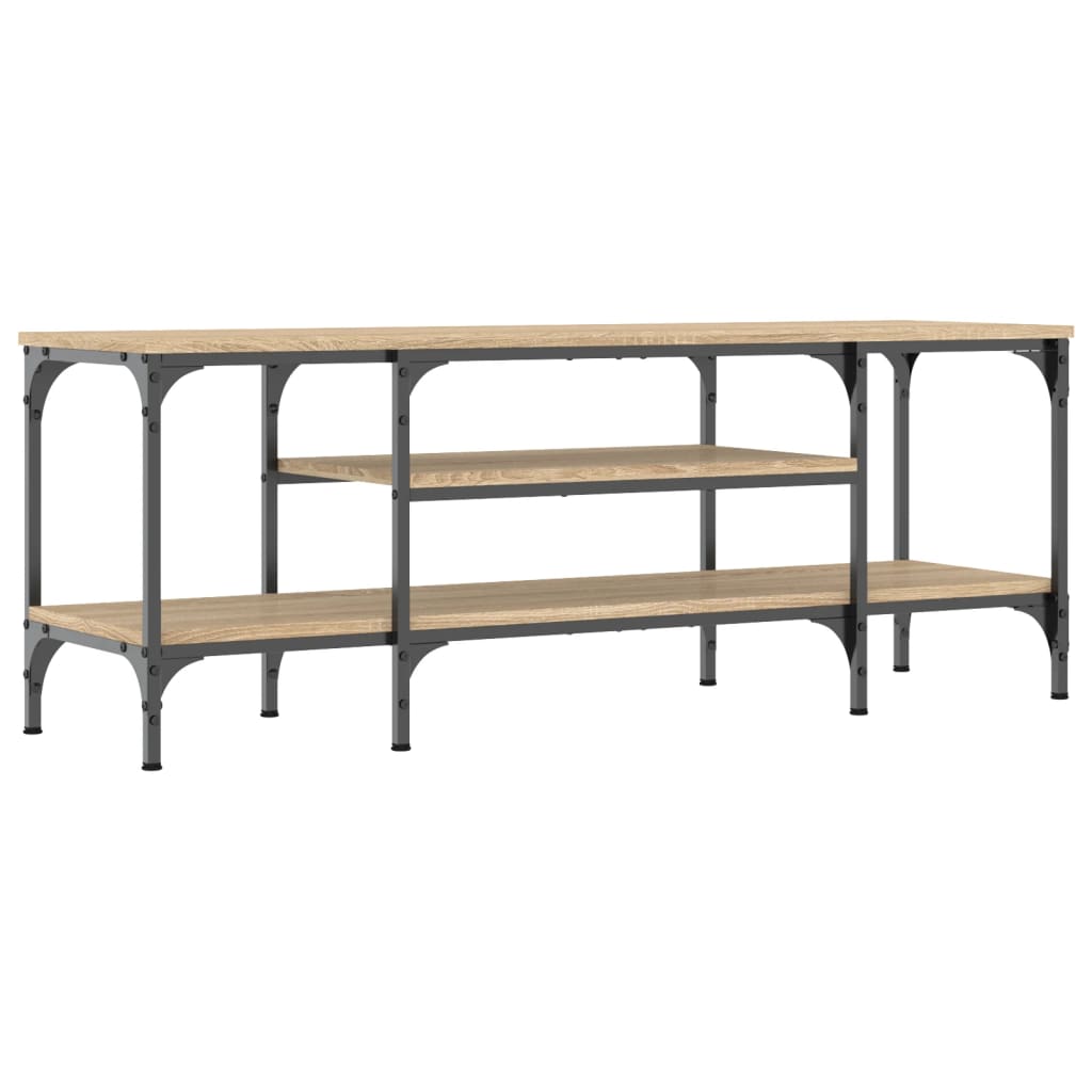 Έπιπλο Τηλεόρασης Sonoma Δρυς 121x35x45 εκ. Επεξ. Ξύλο/Σίδερο 2