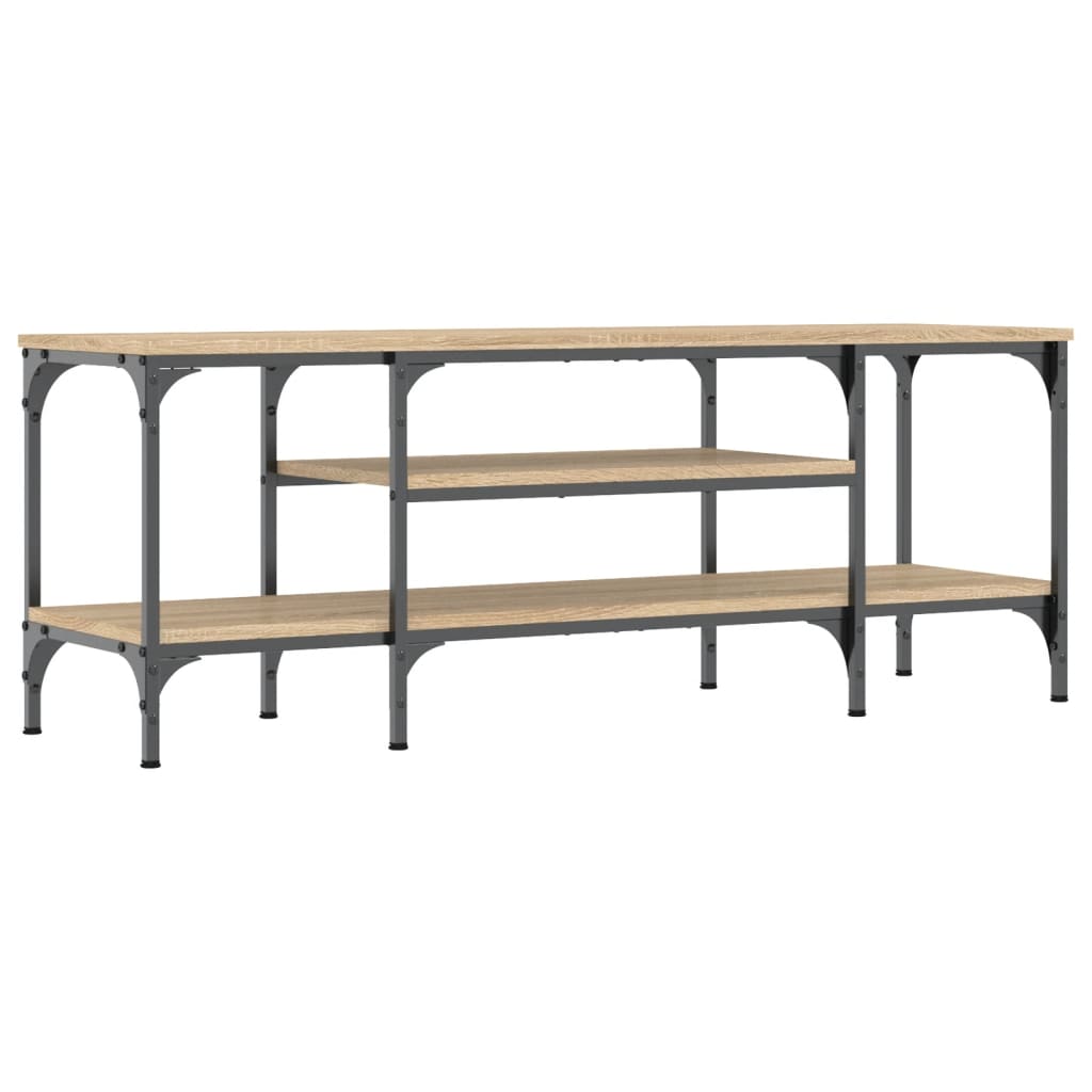 Έπιπλο Τηλεόρασης Sonoma Δρυς 121x35x45 εκ. Επεξ. Ξύλο/Σίδερο 6