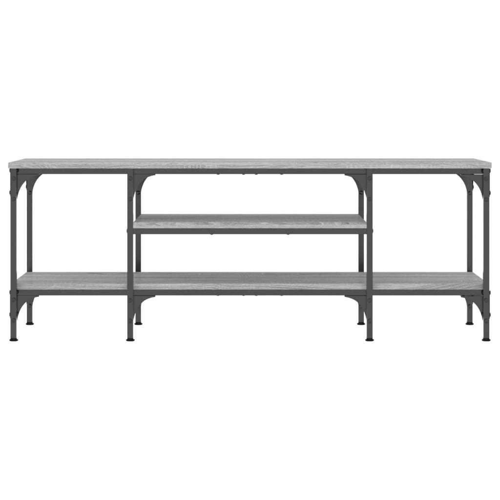 Έπιπλο Τηλεόρασης Sonoma Γκρι 121x35x45 εκ. Επεξ. Ξύλο/Σίδερο 4