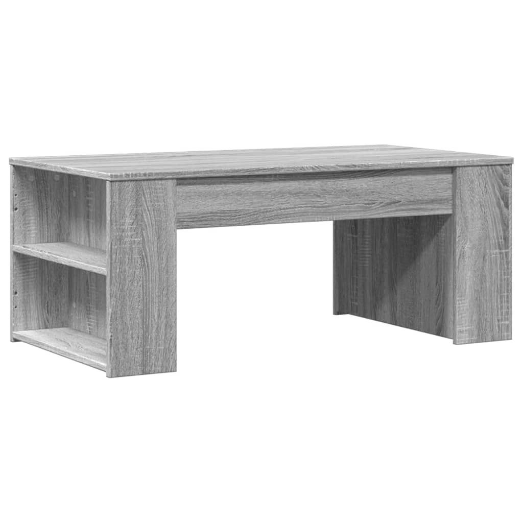 Τραπεζάκι Σαλονιού Γκρι Sonoma 102x55x42 εκ. Επεξεργασμένο Ξύλο 2