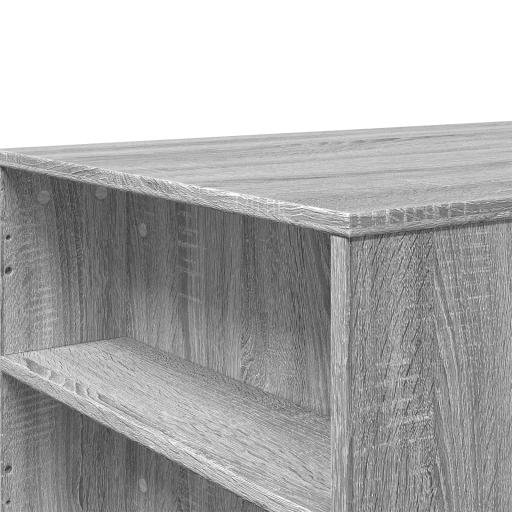 Τραπεζάκι Σαλονιού Γκρι Sonoma 102x55x42 εκ. Επεξεργασμένο Ξύλο 7
