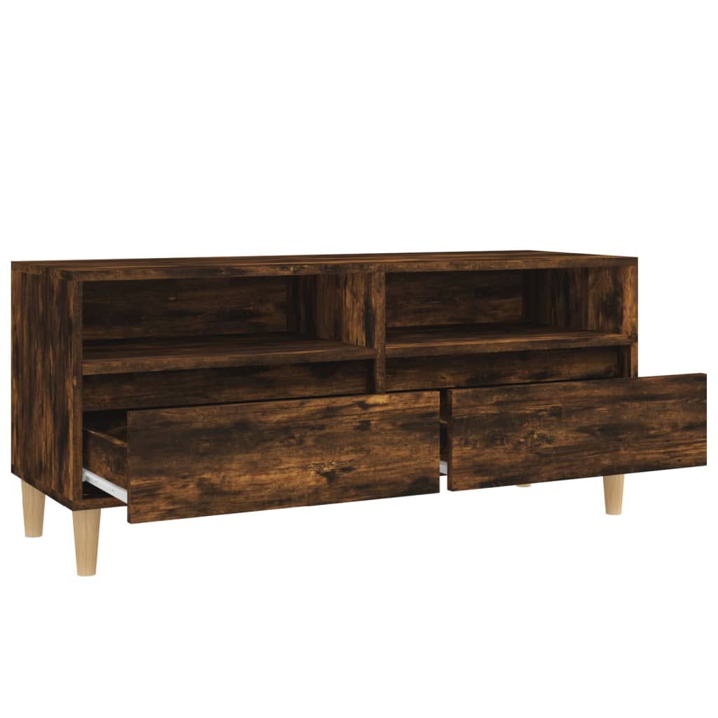 Έπιπλο Τηλεόρασης Καπνιστή Δρυς 100x34,5x44,5 εκ. Επεξ. Ξύλο 8