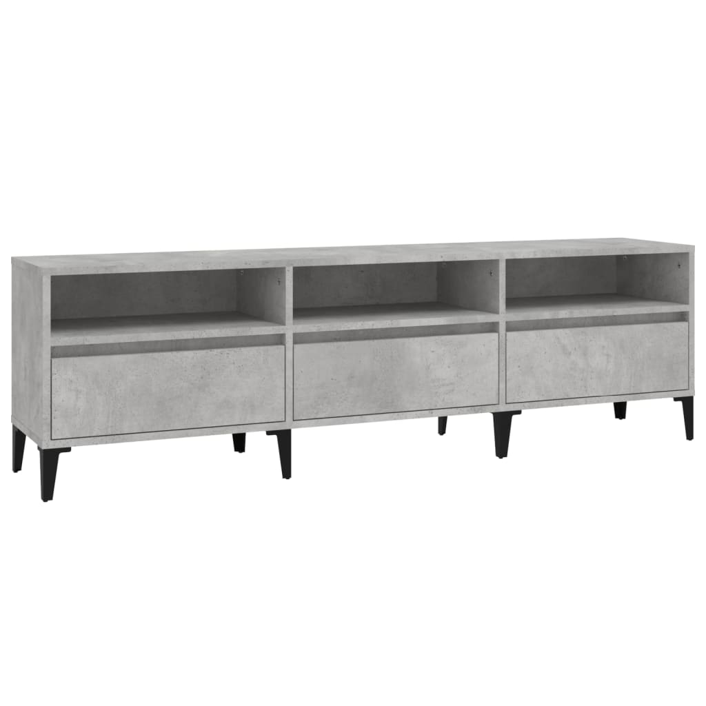 Έπιπλο Τηλεόρασης Γκρι Σκυρ. 150x30x44,5 εκ. Επεξ. Ξύλο 2