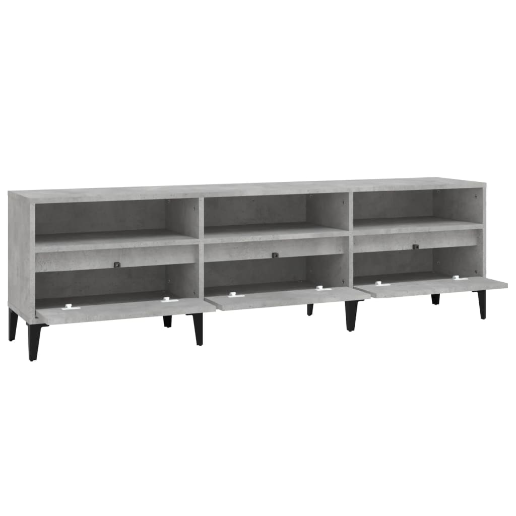 Έπιπλο Τηλεόρασης Γκρι Σκυρ. 150x30x44,5 εκ. Επεξ. Ξύλο 7