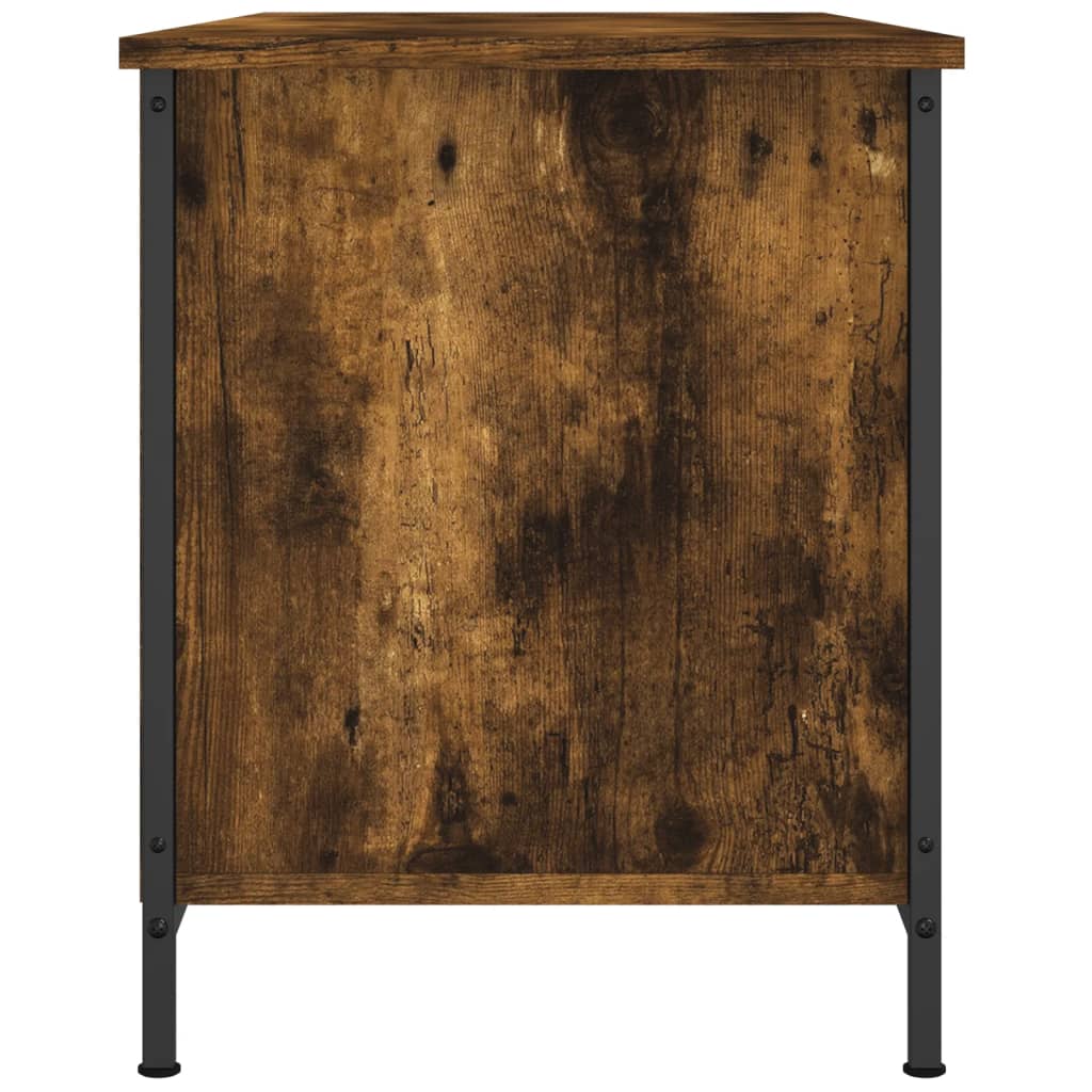 Έπιπλο Τηλεόρασης Καπνιστή Δρυς 100x40x50 εκ. Επεξ. Ξύλο 7