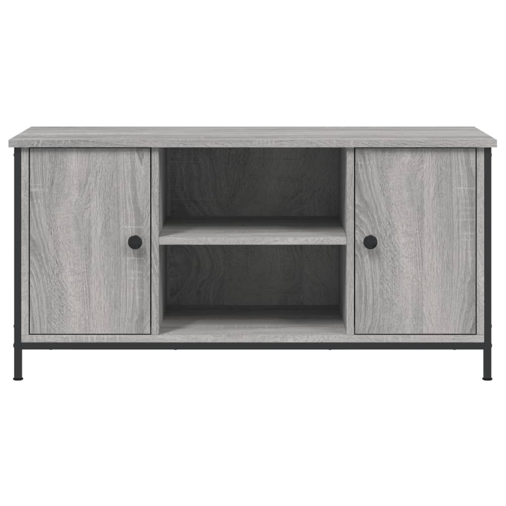 Έπιπλο Τηλεόρασης Γκρι Sonoma 100x40x50 εκ. από Επεξεργ. Ξύλο 6