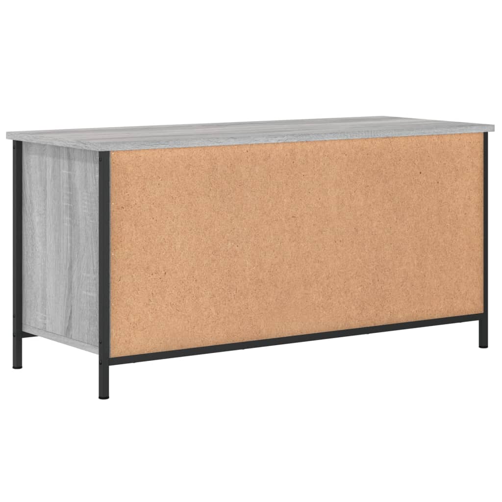 Έπιπλο Τηλεόρασης Γκρι Sonoma 100x40x50 εκ. από Επεξεργ. Ξύλο 8