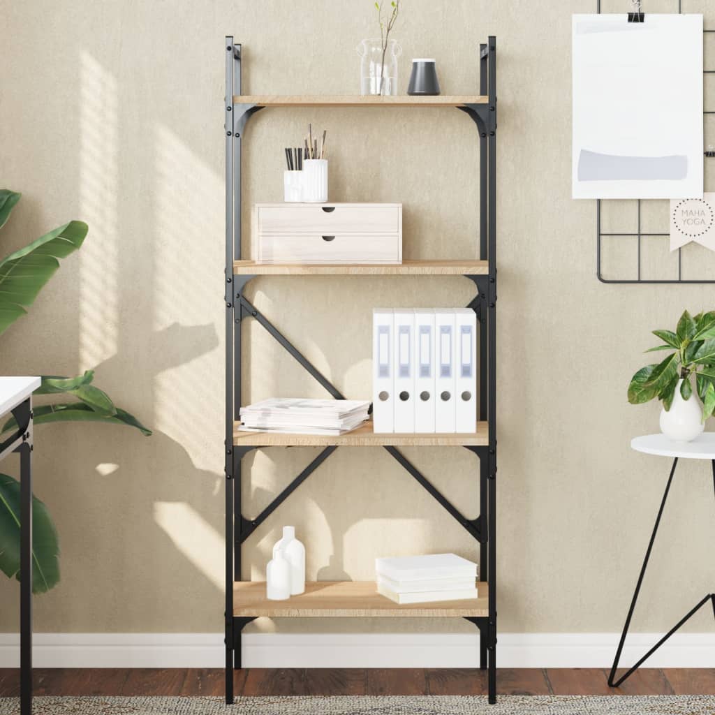 Βιβλιοθήκη 4 Επιπέδων Sonoma Δρυς 56x31,5x138,5 εκ. Επεξ. Ξύλο 1