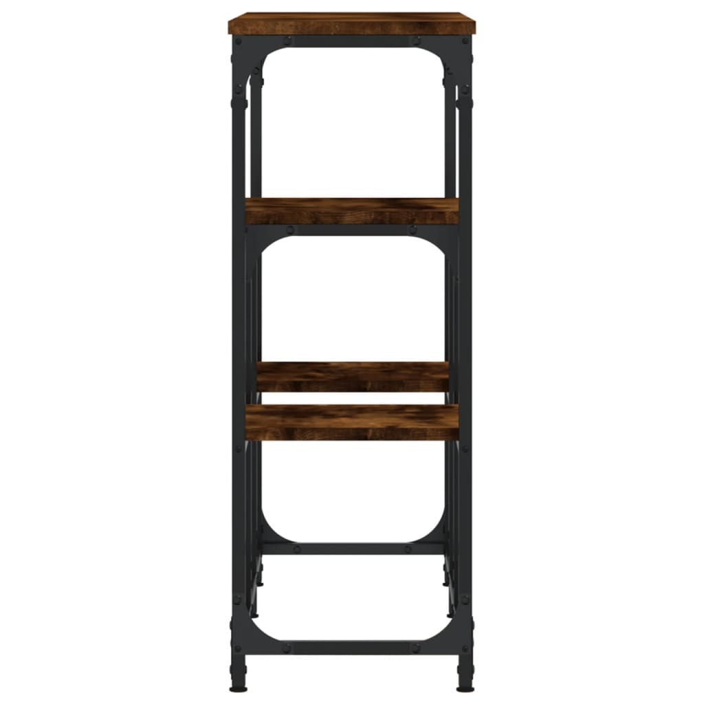 Τραπέζι Κονσόλα Καπνιστή Δρυς 89,5x28x76 εκ. Επεξεργασμένο Ξύλο 5