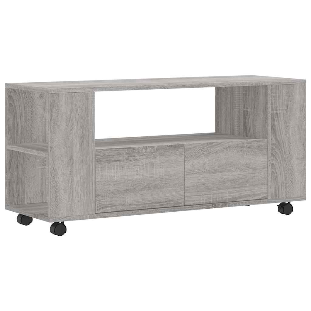Έπιπλο Τηλεόρασης Γκρι Sonoma 102x34,5x43 εκ. από Επεξεργ. Ξύλο 2