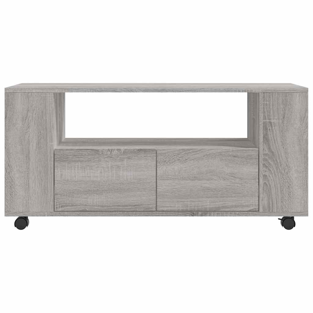 Έπιπλο Τηλεόρασης Γκρι Sonoma 102x34,5x43 εκ. από Επεξεργ. Ξύλο 6