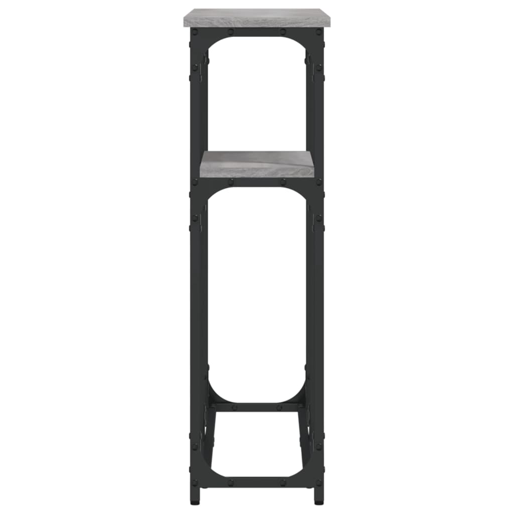Τραπέζι Κονσόλα Γκρι Sonoma 90x22,5x75 εκ. Επεξεργασμένο Ξύλο 5