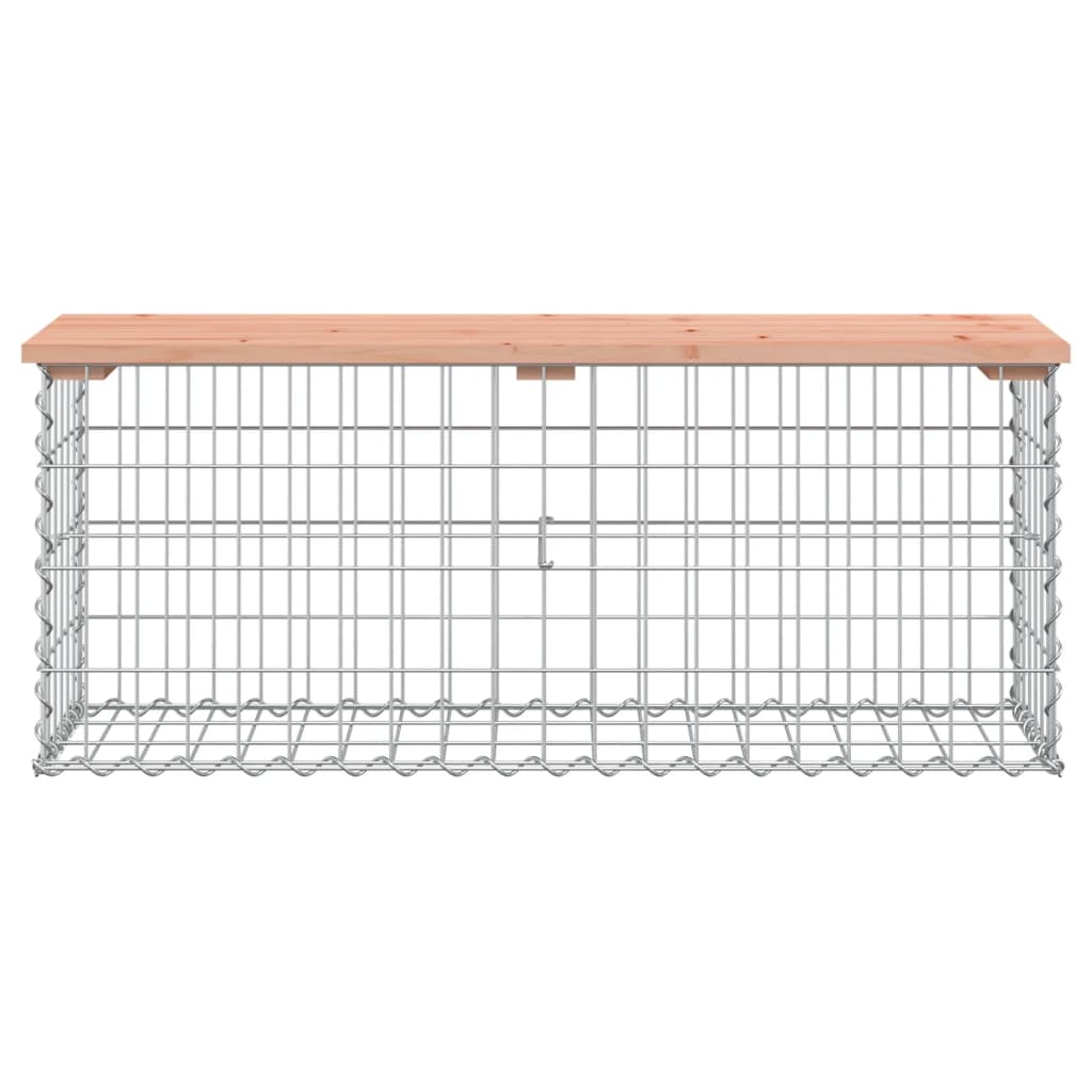Πάγκος Κήπου Συρματοκιβώτιο 103x31,5x42 εκ. Μασίφ Ψευδοτσούγκα 3