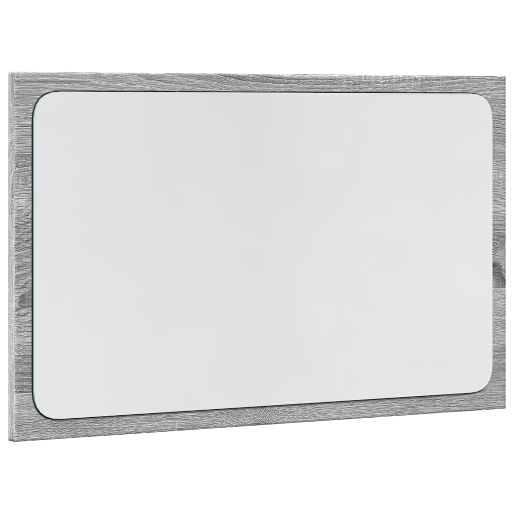 Καθρέφτης Μπάνιου Γκρι Sonoma 60x8,5x38 εκ. Επεξεργασμένο Ξύλο 3