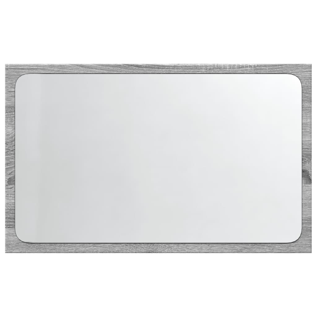 Καθρέφτης Μπάνιου Γκρι Sonoma 60x8,5x38 εκ. Επεξεργασμένο Ξύλο 6