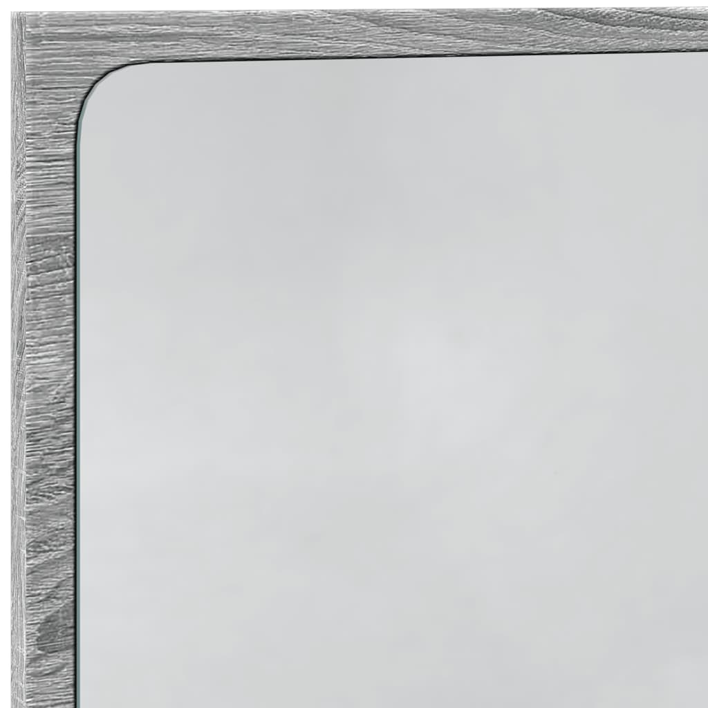 Καθρέφτης Μπάνιου Γκρι Sonoma 60x8,5x38 εκ. Επεξεργασμένο Ξύλο 9