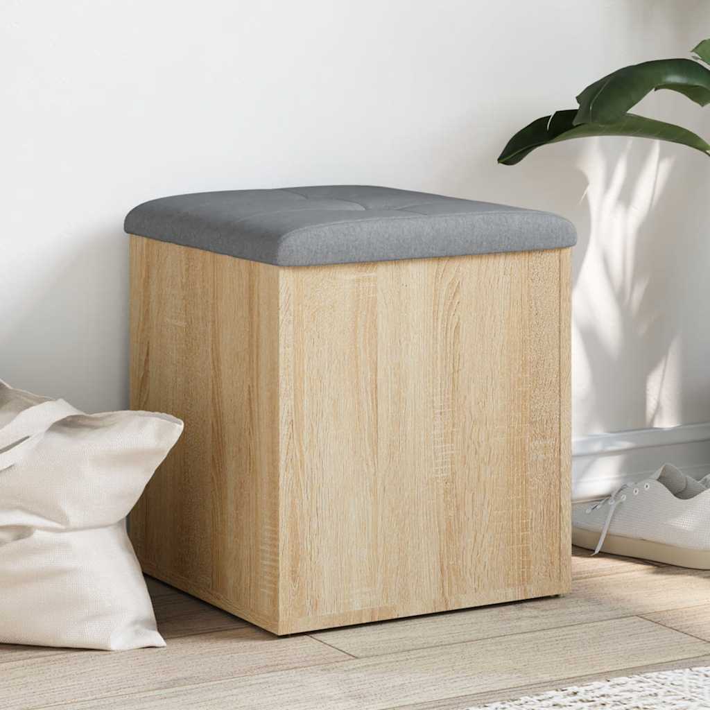 Παγκάκι Αποθήκευσης Sonoma Δρυς 42x42x45 εκ. Επεξεργασμένο Ξύλο 1