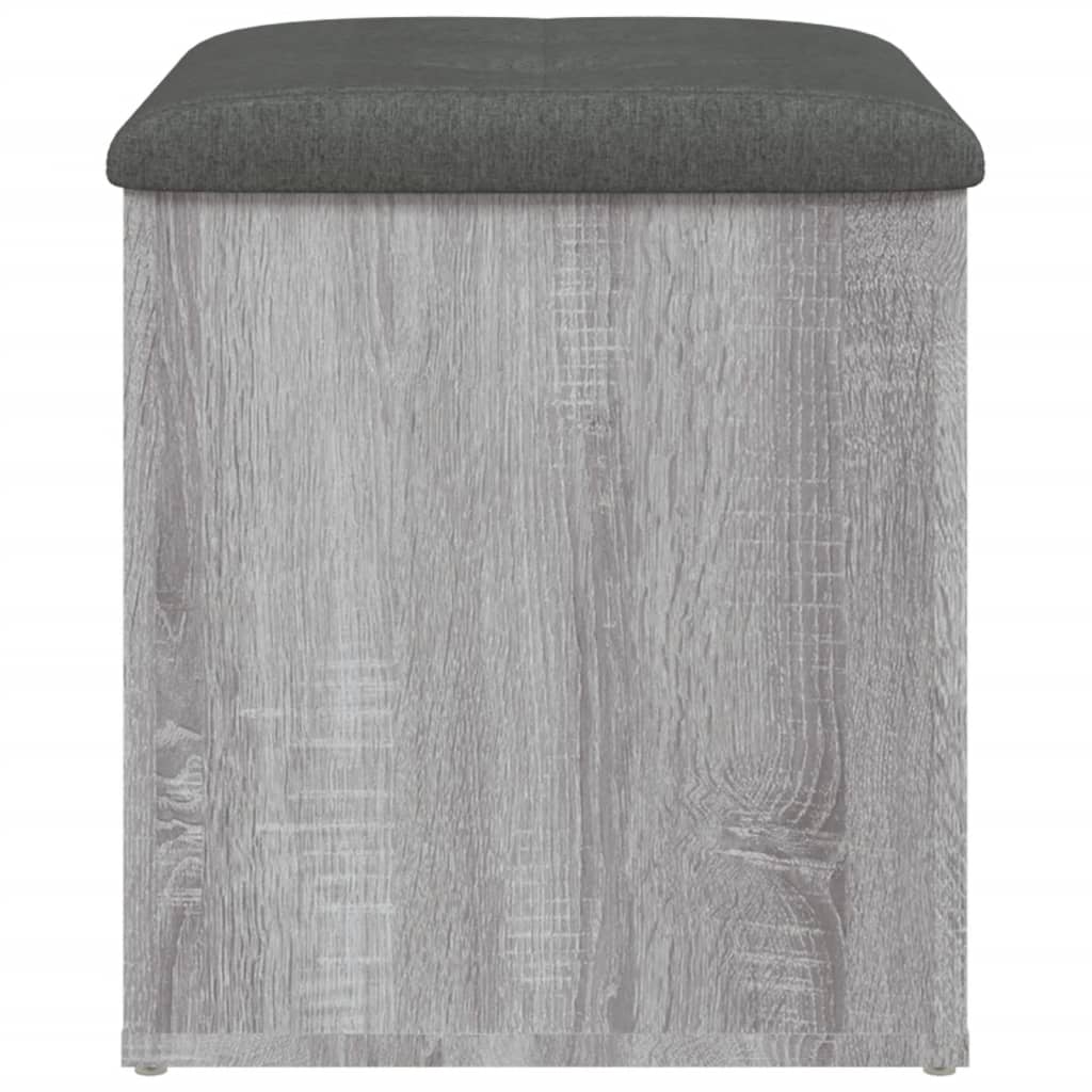 Παγκάκι Αποθήκευσης Γκρι Sonoma 42x42x45 εκ. Επεξεργασμένο Ξύλο 5
