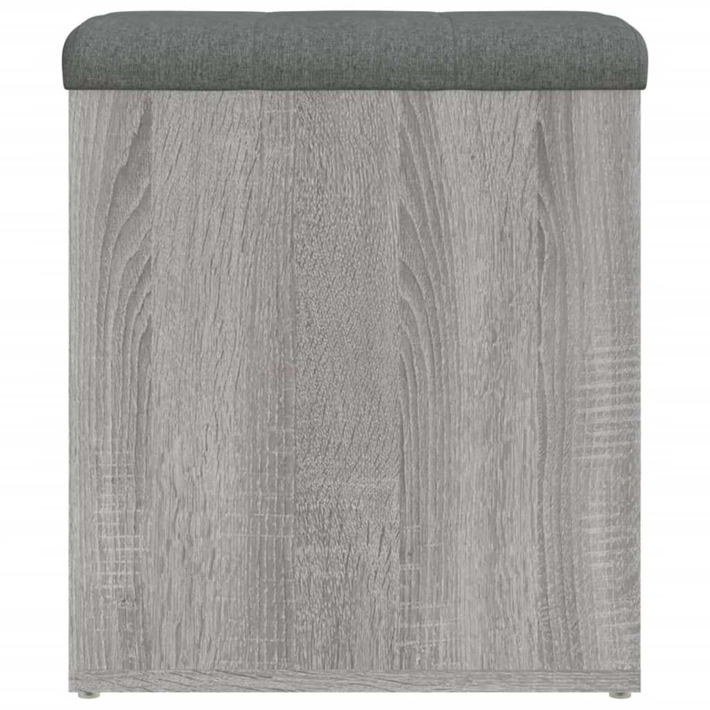 Παγκάκι Αποθήκευσης Γκρι Sonoma 42x42x45 εκ. Επεξεργασμένο Ξύλο 6