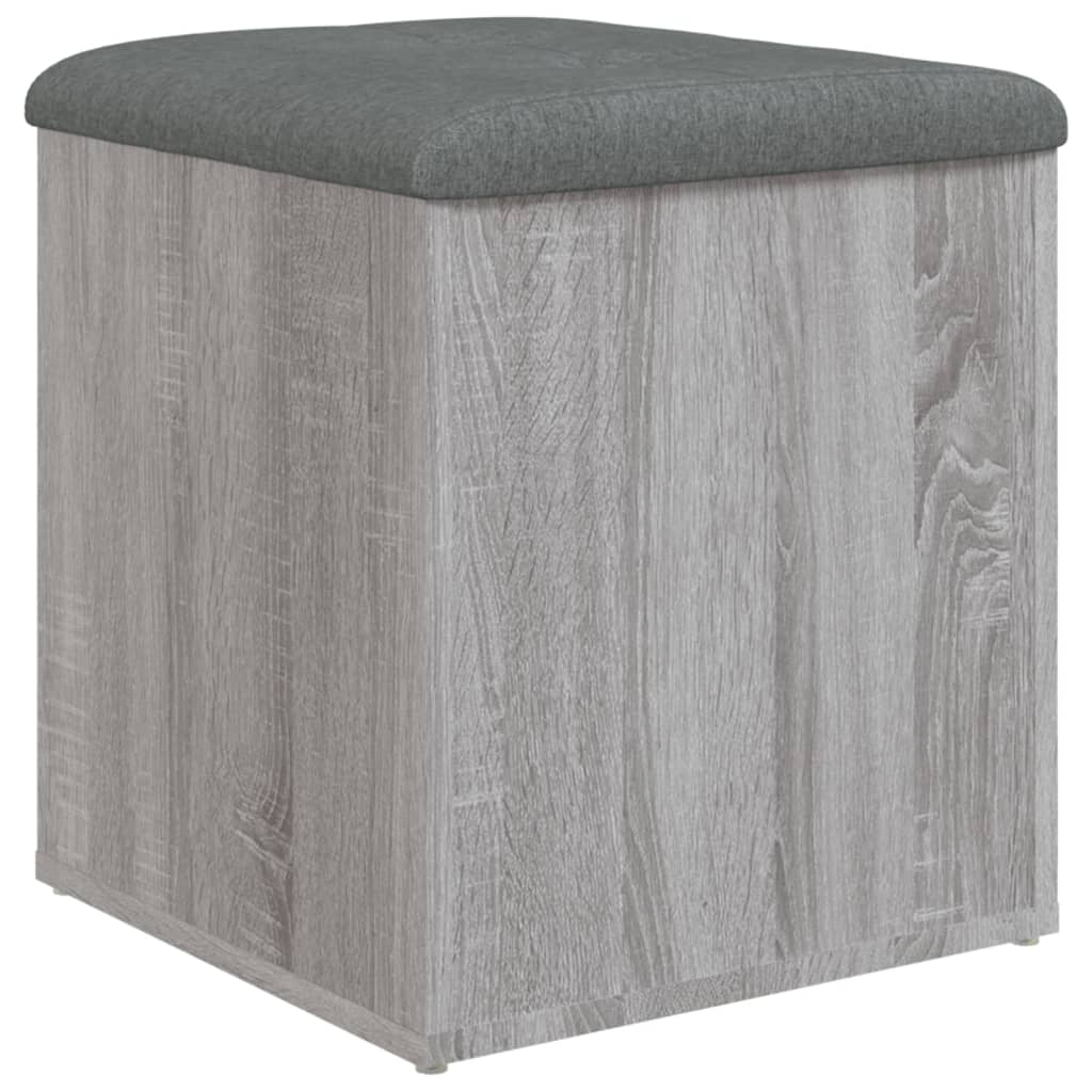 Παγκάκι Αποθήκευσης Γκρι Sonoma 42x42x45 εκ. Επεξεργασμένο Ξύλο 7