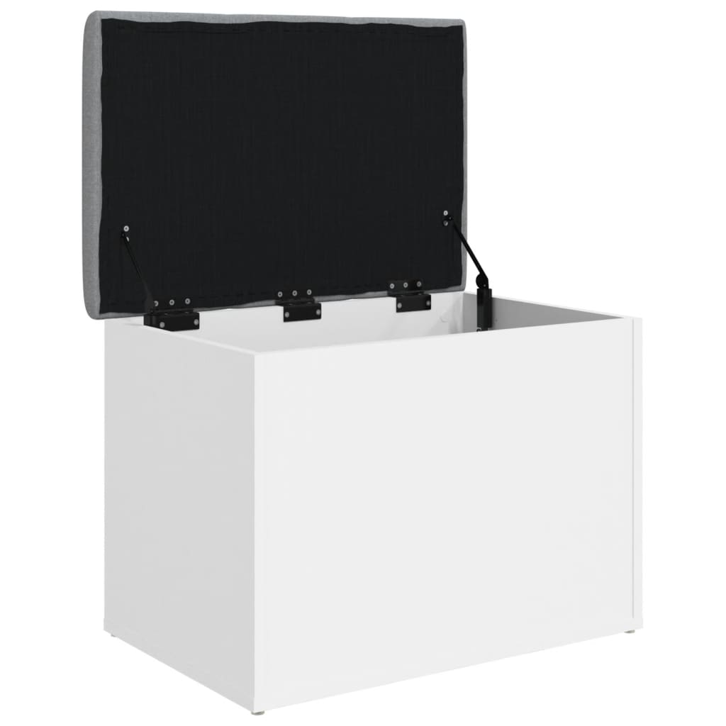 Παγκάκι Αποθήκευσης Λευκό 62 x 42 x 45 εκ. από Επεξεργ. Ξύλο 4