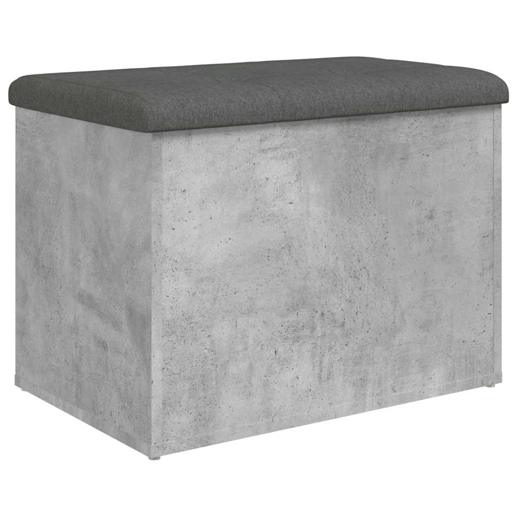 Παγκάκι Αποθήκευσης Γκρι Σκυροδεμ. 62x42x45 εκ. Επεξεργ. Ξύλο 2