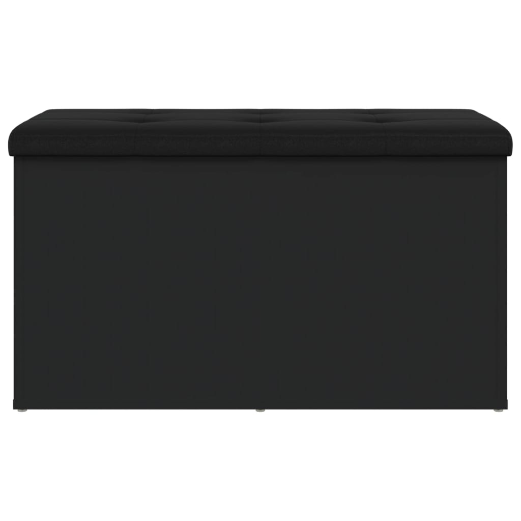 Παγκάκι Αποθήκευσης Μαύρο 82x42x45 εκ. από Επεξεργασμένο Ξύλο 5