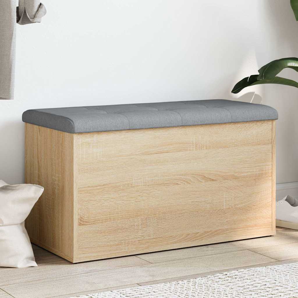 Παγκάκι Αποθήκευσης Sonoma Δρυς 82x42x45 εκ. Επεξεργασμένο Ξύλο 1