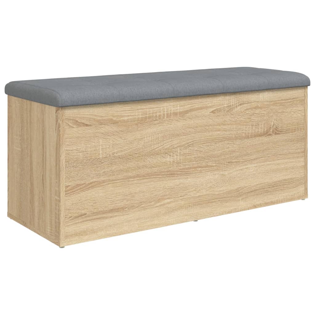 Παγκάκι Αποθήκευσης Sonoma Δρυς 102x42x45 εκ. Επεξ. Ξύλο 2