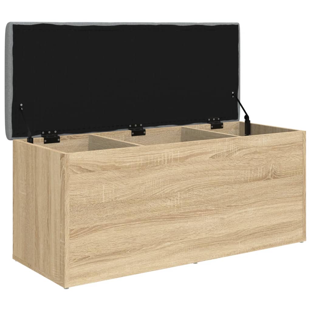 Παγκάκι Αποθήκευσης Sonoma Δρυς 102x42x45 εκ. Επεξ. Ξύλο 4