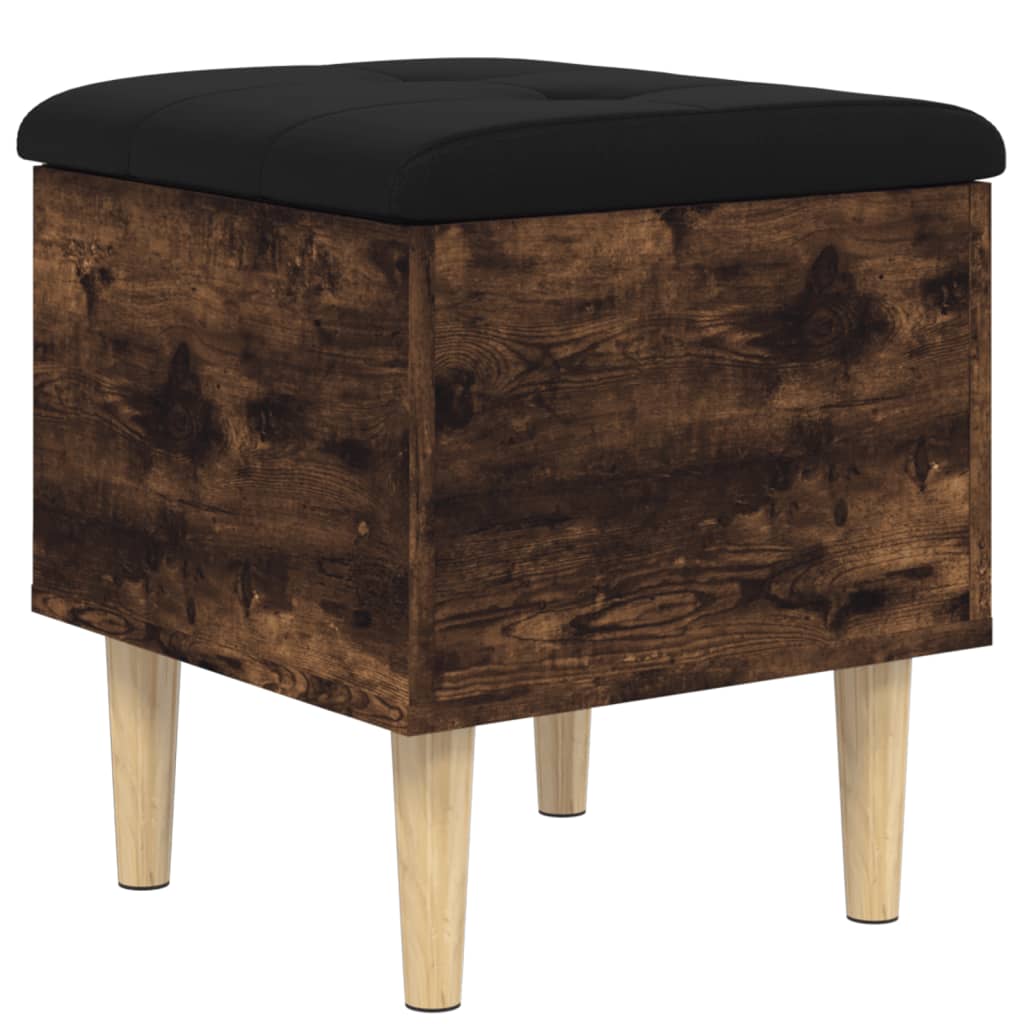 Παγκάκι Αποθήκευσης Καπνιστή Δρυς 42x42x46 εκ. Επεξεργ. Ξύλο 2