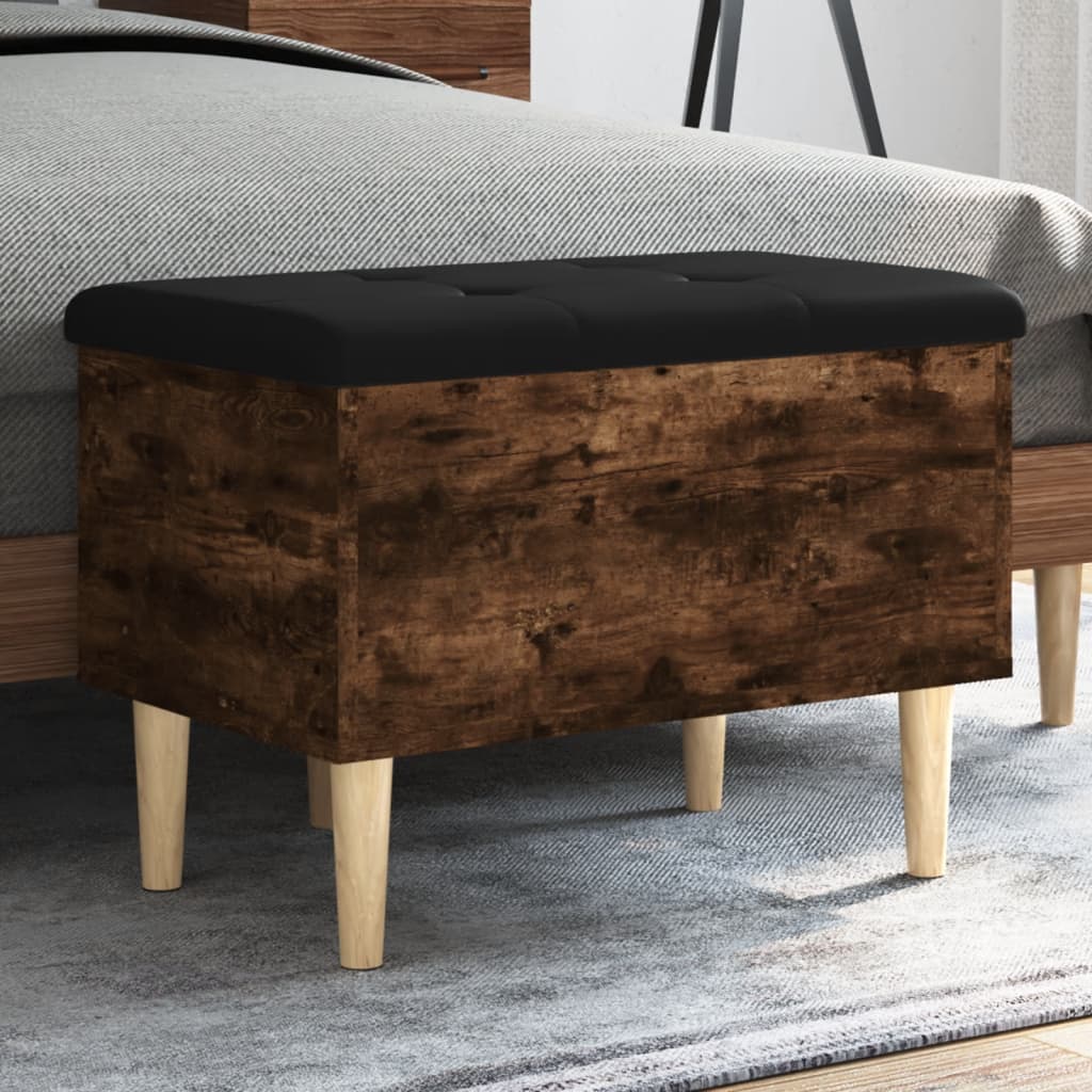 Παγκάκι Αποθήκευσης Καπνιστή Δρυς 62x42x46 εκ. από Επεξ. Ξύλο 1