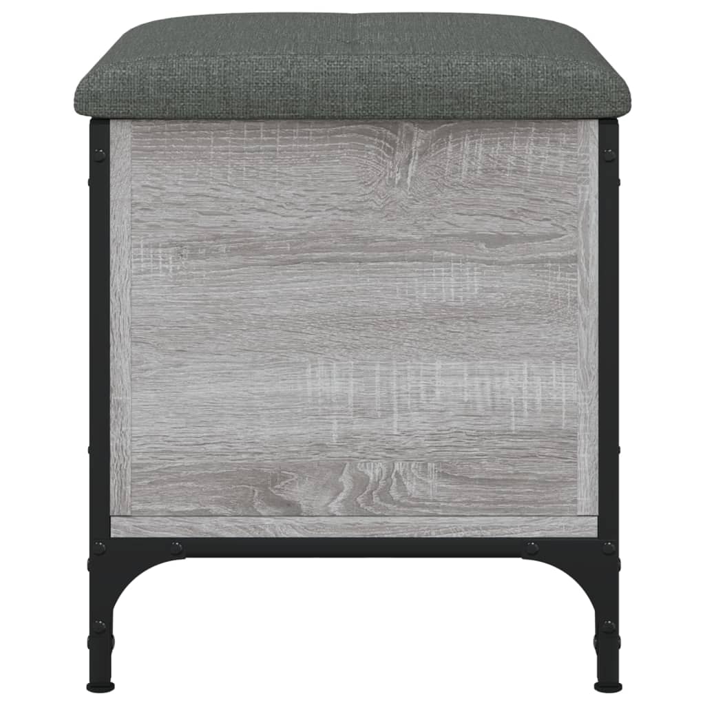 Παγκάκι Αποθήκευσης Γκρι Sonoma 42x42x45 εκ. Επεξεργασμένο Ξύλο 4
