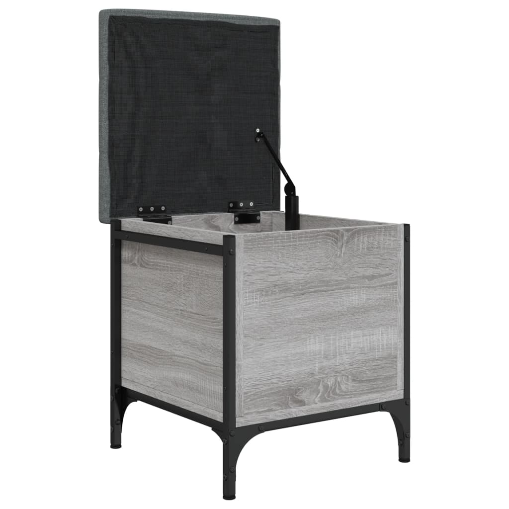 Παγκάκι Αποθήκευσης Γκρι Sonoma 42x42x45 εκ. Επεξεργασμένο Ξύλο 5