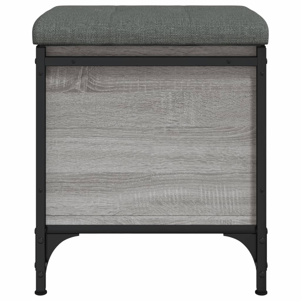 Παγκάκι Αποθήκευσης Γκρι Sonoma 42x42x45 εκ. Επεξεργασμένο Ξύλο 6