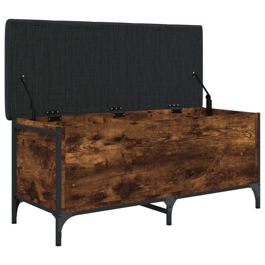 Παγκάκι Αποθήκευσης Καπνιστή Δρυς 102x42x45 εκ. από Επεξ. Ξύλο 5