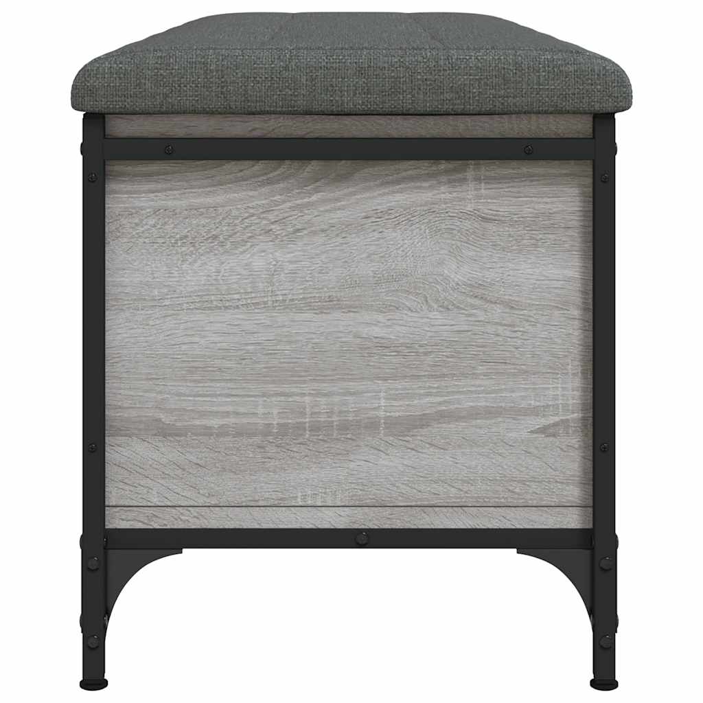 Παγκάκι Αποθήκευσης Γκρι Sonoma 102x42x45 εκ Επεξεργασμένο Ξύλο 6