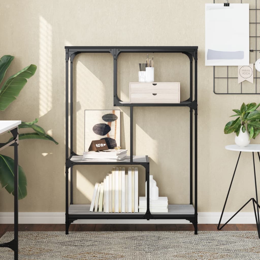 Βιβλιοθήκη Γκρι Sonoma 81 x 36 x 115 εκ. Επεξεργ. Ξύλο / Ατσάλι 1