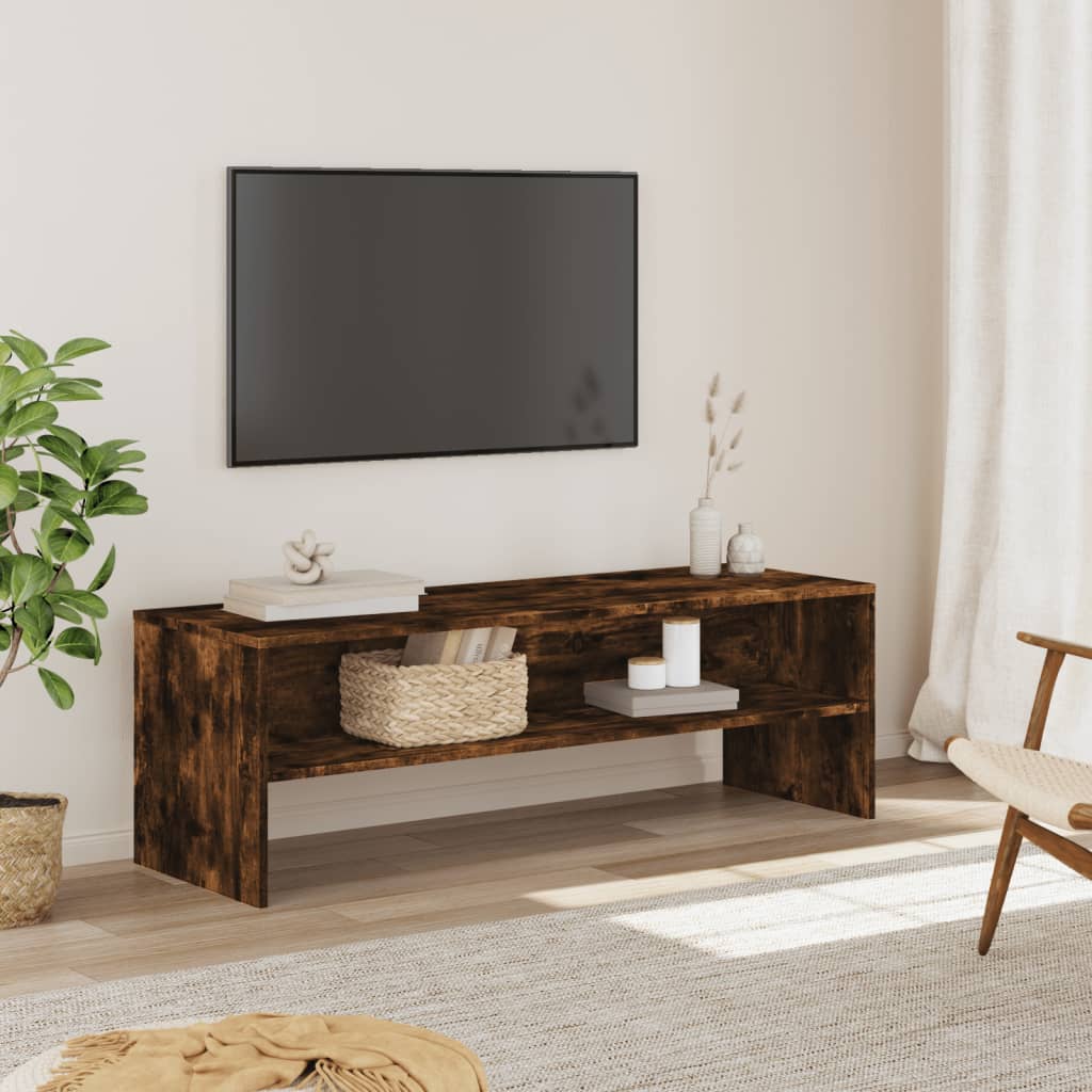 Έπιπλο Τηλεόρασης Καπνιστή Δρυς 120x40x40 εκ. Επεξ. Ξύλο 1