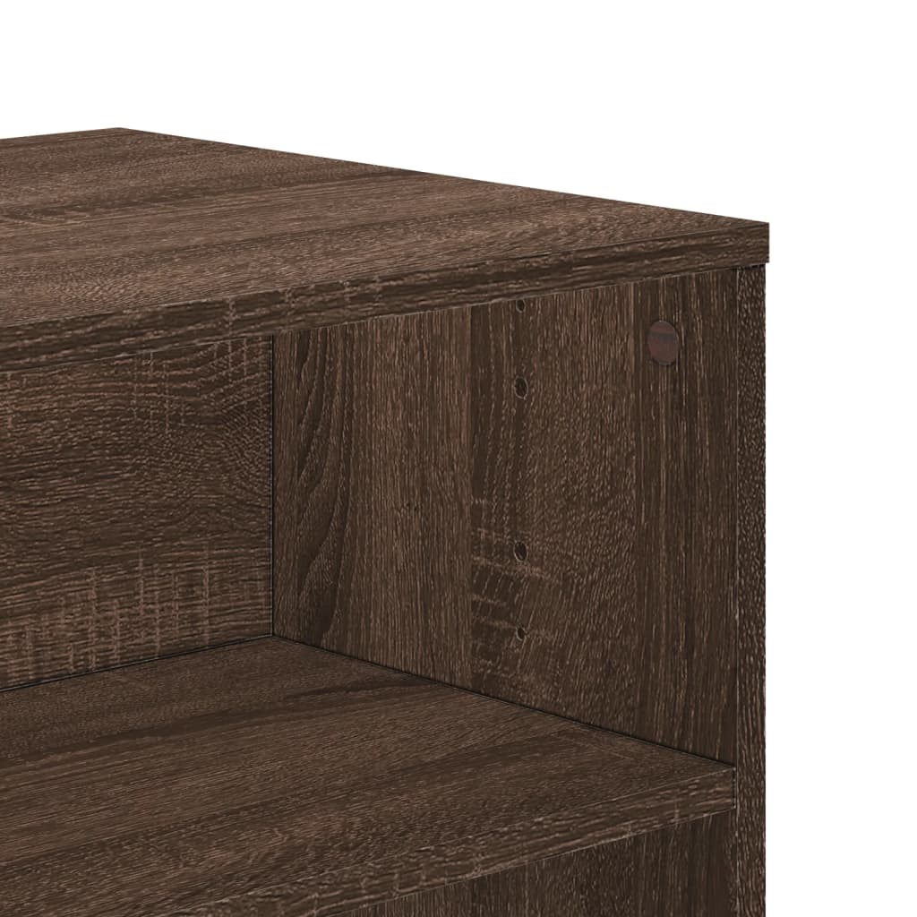 Έπιπλο Τηλεόρασης Καφέ Δρυς 120x40x40 εκ. Επεξεργασμένο Ξύλο 7