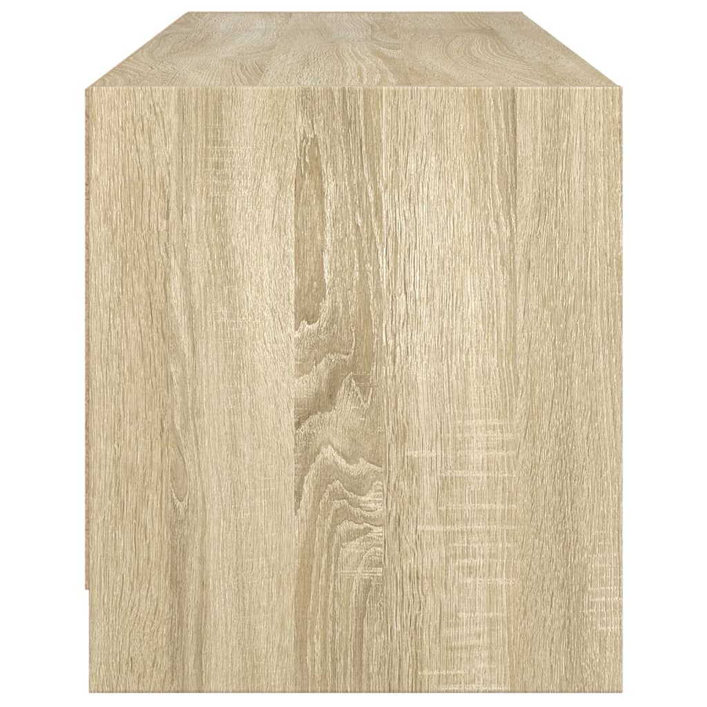 Έπιπλο Τηλεόρασης Sonoma Δρυς 102x37x42 εκ. με Γυάλινες Πόρτες 7