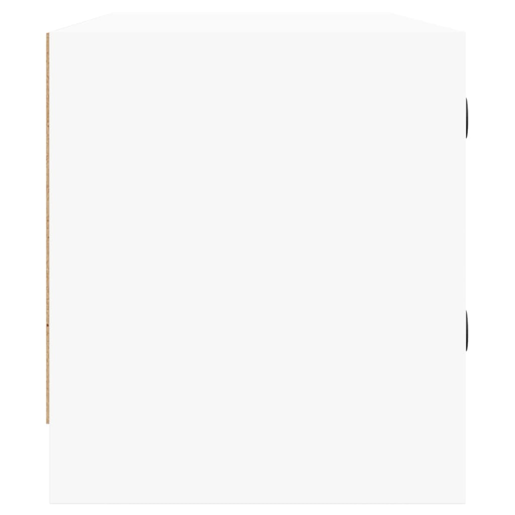 Έπιπλο Τηλεόρασης Λευκό 102x37x42 εκ. με Γυάλινες Πόρτες 7