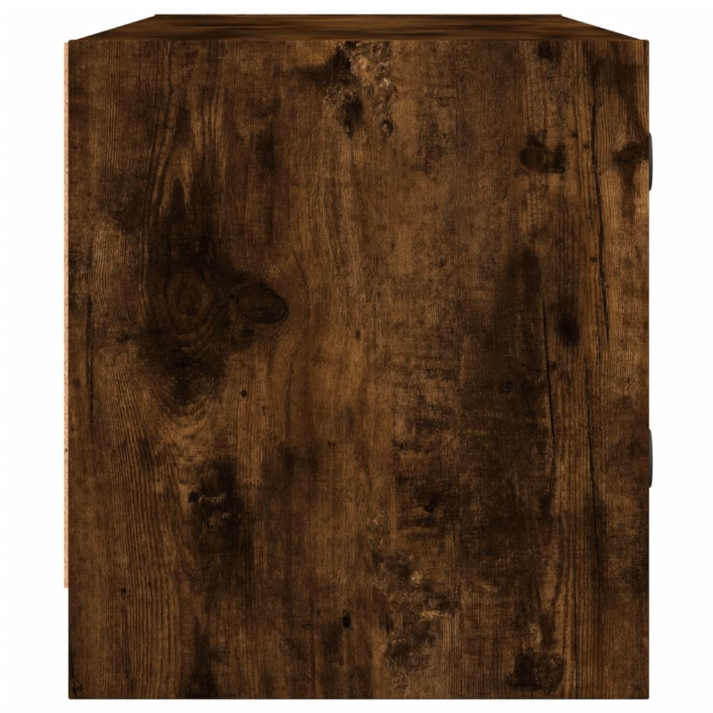 Έπιπλο Τηλεόρασης Καπνιστή Δρυς 102x37x42 εκ. Γυάλινες Πόρτες 7