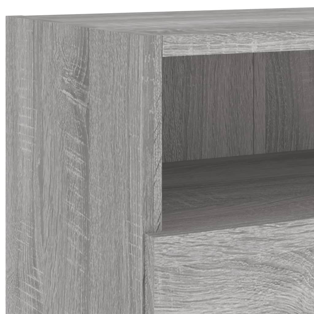 Έπιπλο Τηλεόρασης Τοίχου Γκρι Sonoma 100x30x30 εκ. Επεξ. Ξύλο 10