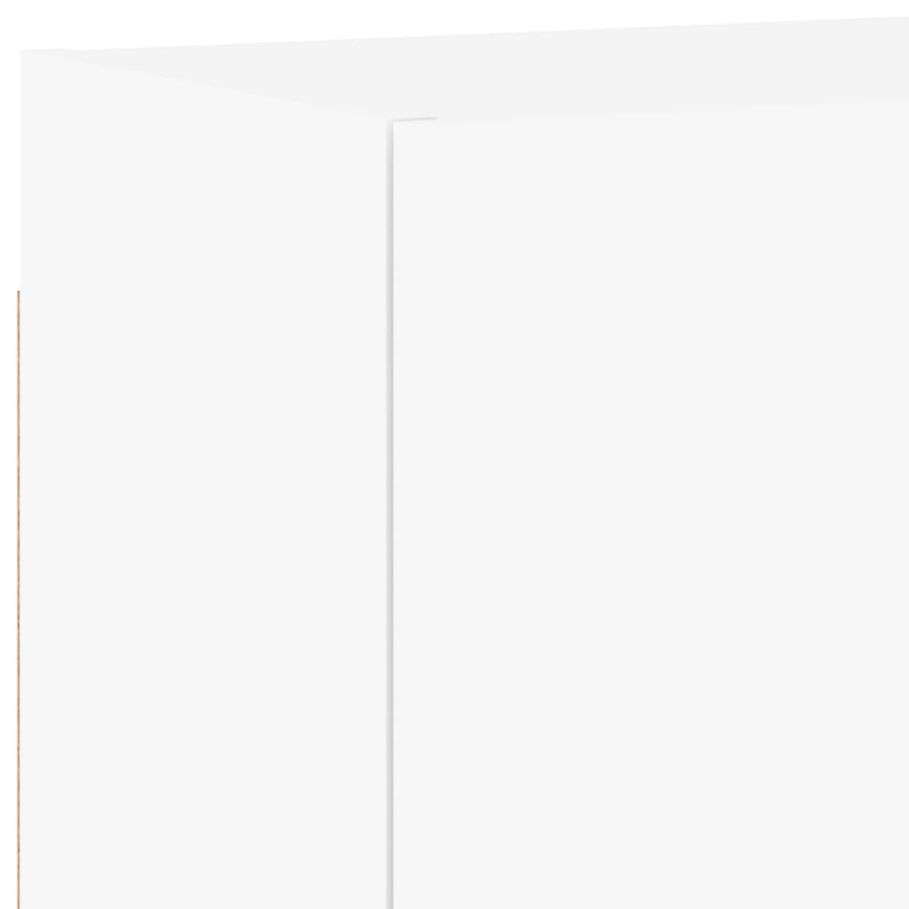 Έπιπλα Τηλεόρασης Τοίχου 2 τεμ. Λευκά 40,5x30x40 εκ. Επεξ. Ξύλο 12