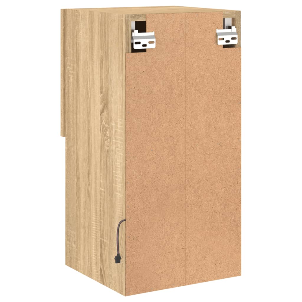 Έπιπλο Τηλεόρασης με LED Sonoma Δρυς 30,5x30x60 εκ. 11